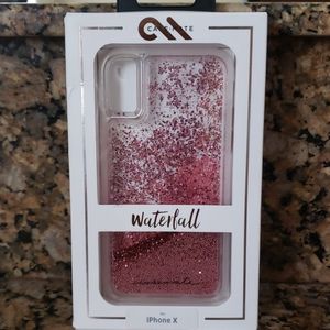 iPhone X glitter case new in box